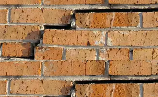 Brick wall with serious structural damage in Rochester, NY